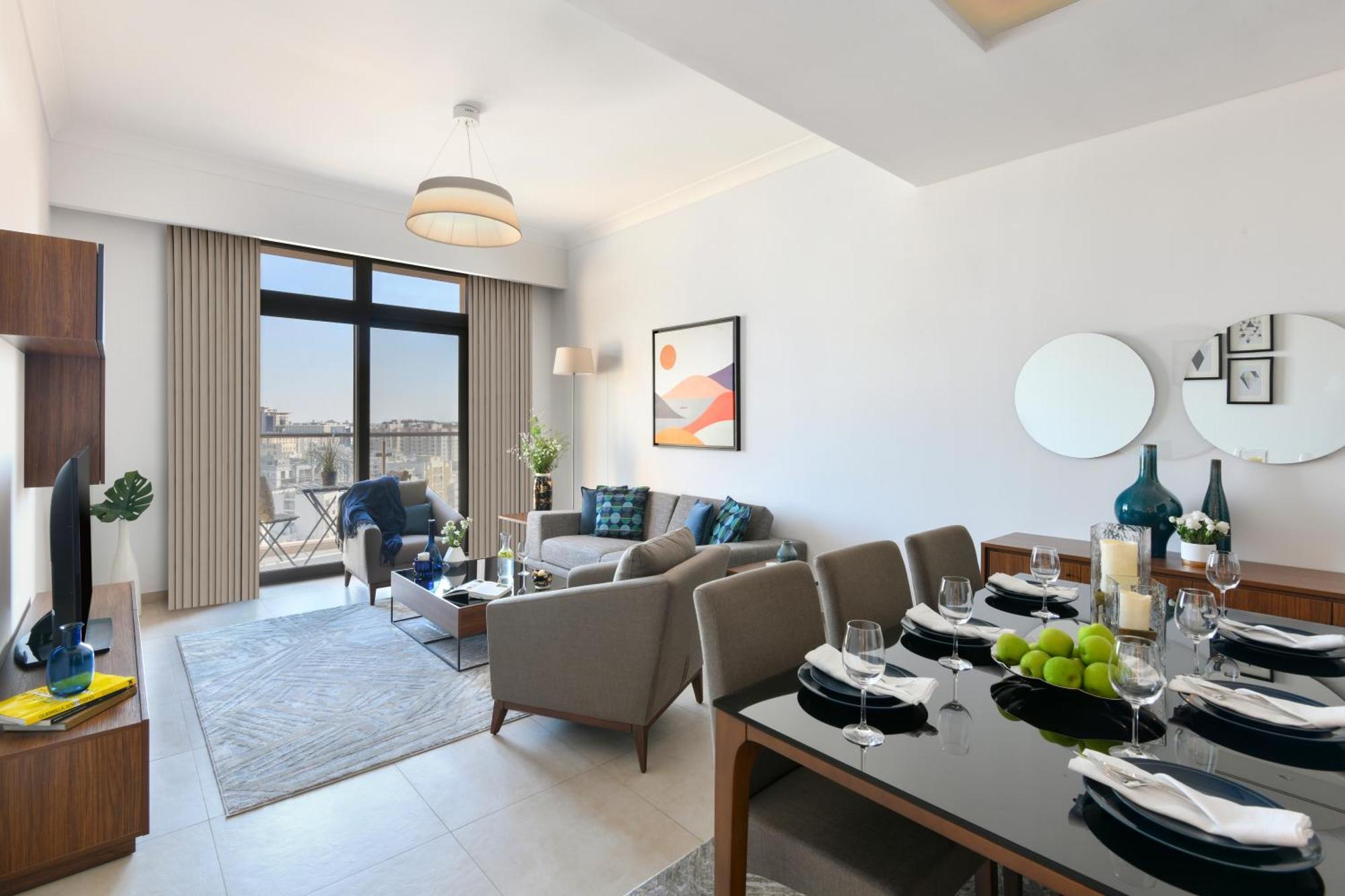 Le Mirage Downtown Apartment Доха Екстериор снимка